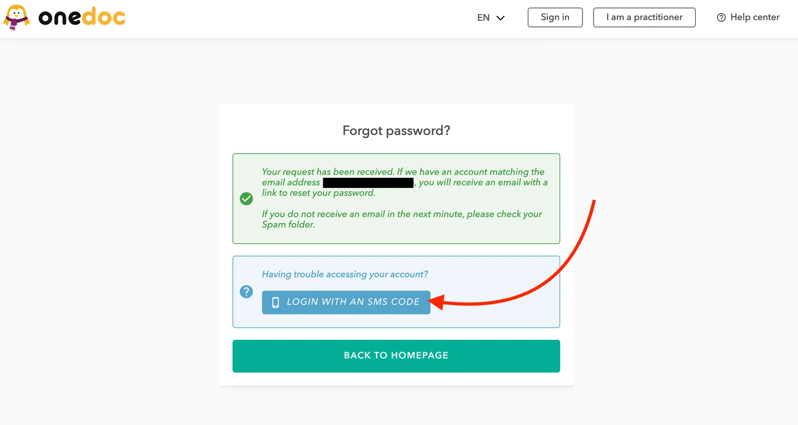 forgot password EN