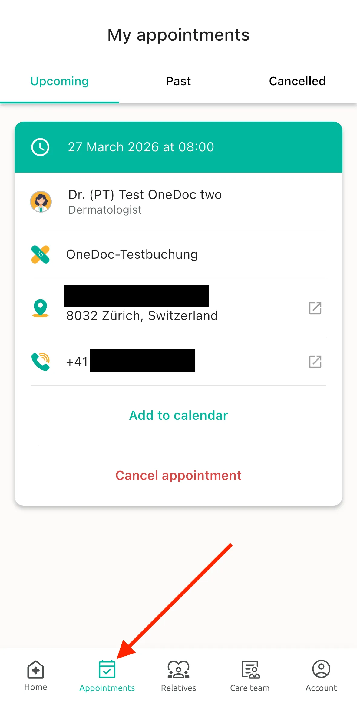 my appointments app EN