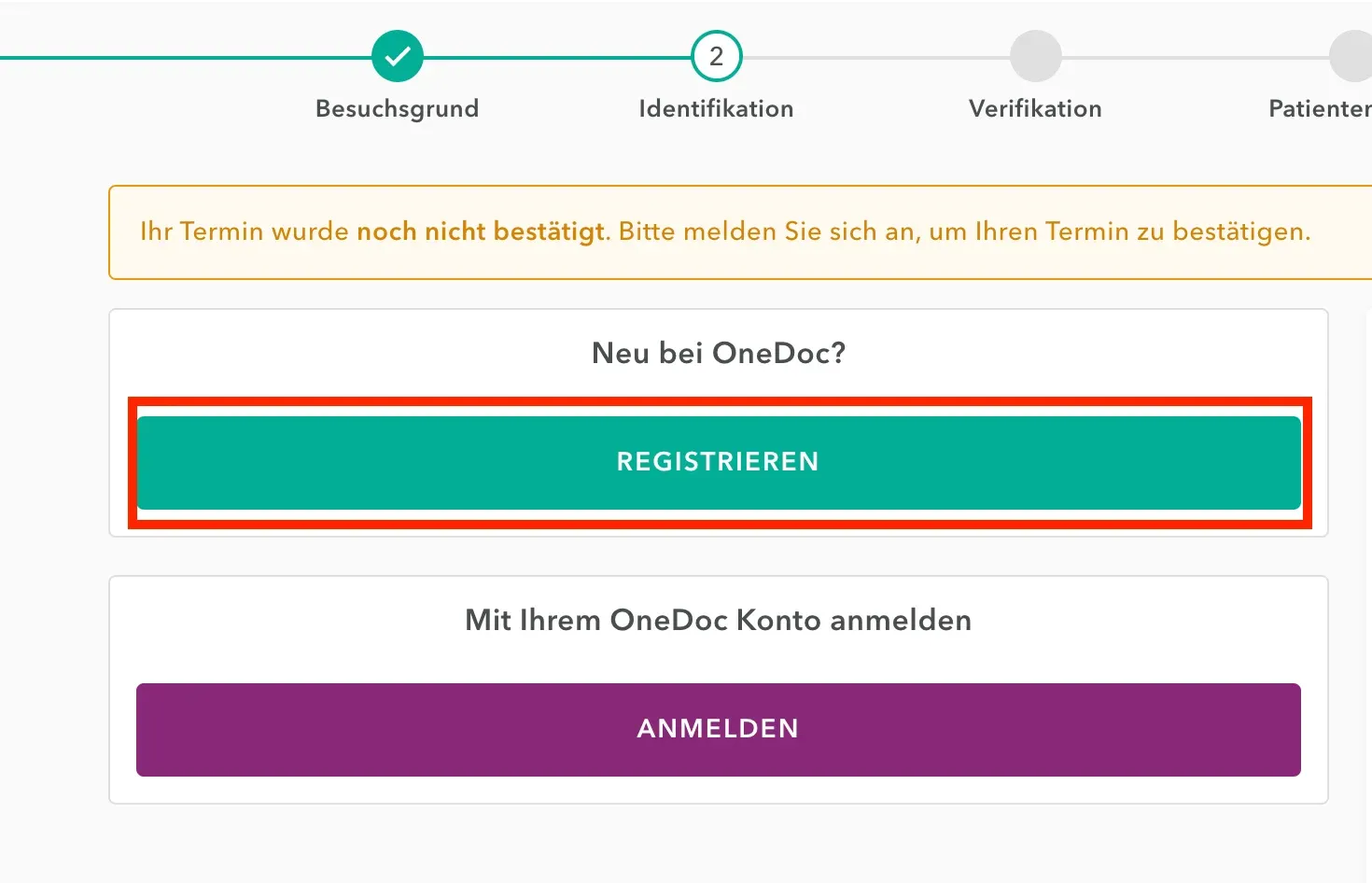 registration DE