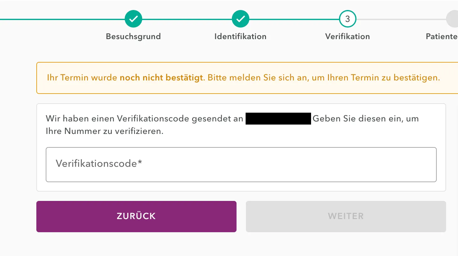verification DE