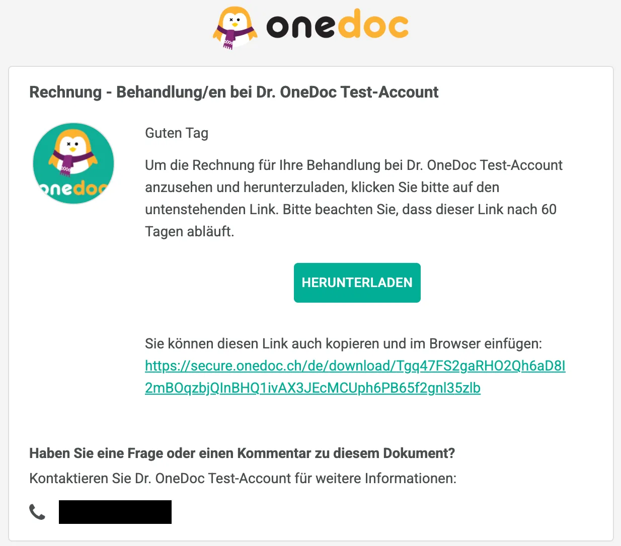 download invoice DE